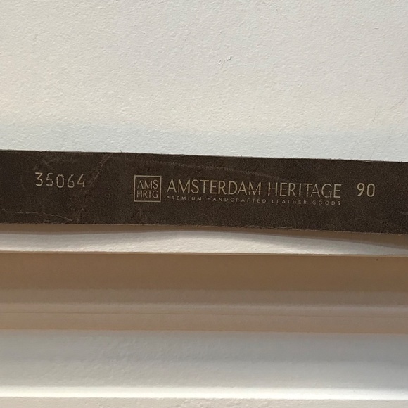 Amsterdam Heritage Snakeskin Embossed Belt Size Medium